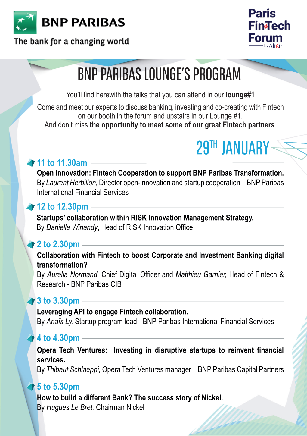 BNP Paribas Lounge's Program Pdf 334.92 KB