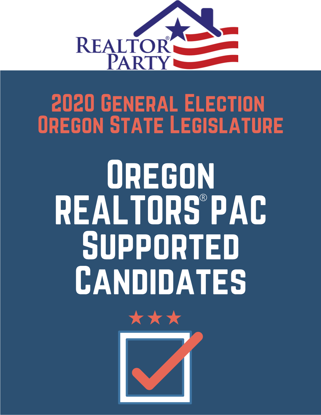 Copy of 2020 General Election Oregon REALTORS® PAC Supported Candidates