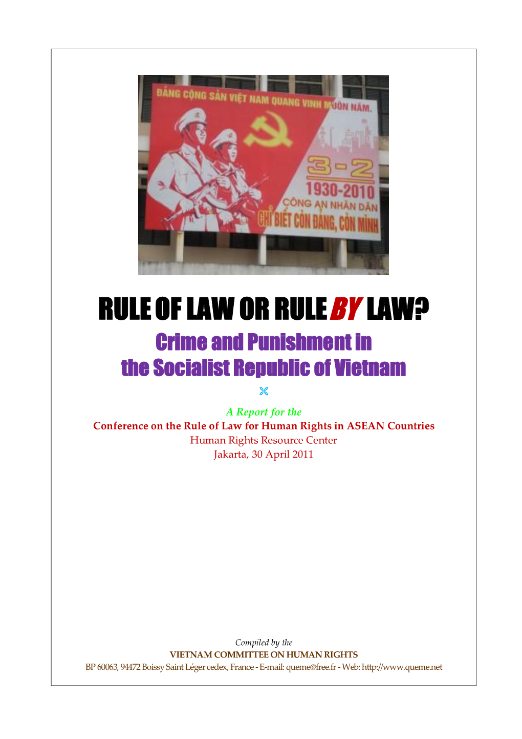 Crime and Punishment in the Socialist Republic of Vietnam ±