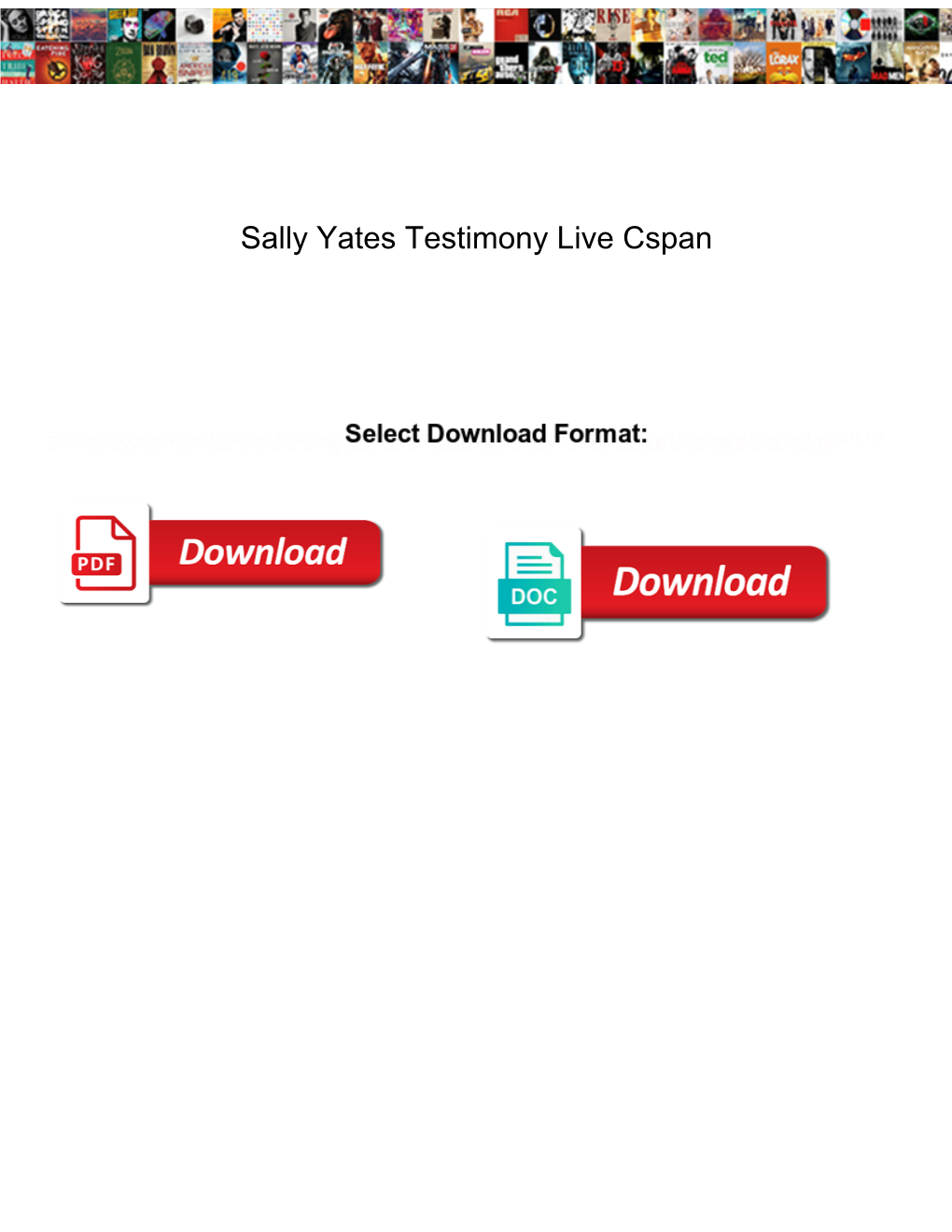 Sally Yates Testimony Live Cspan