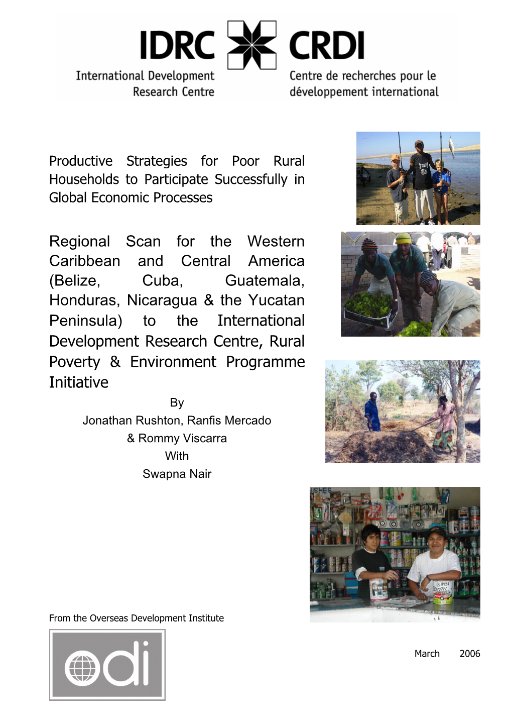 Productive Strategies for Poor Rural Households to Participate Successfully in Global Economic Processes