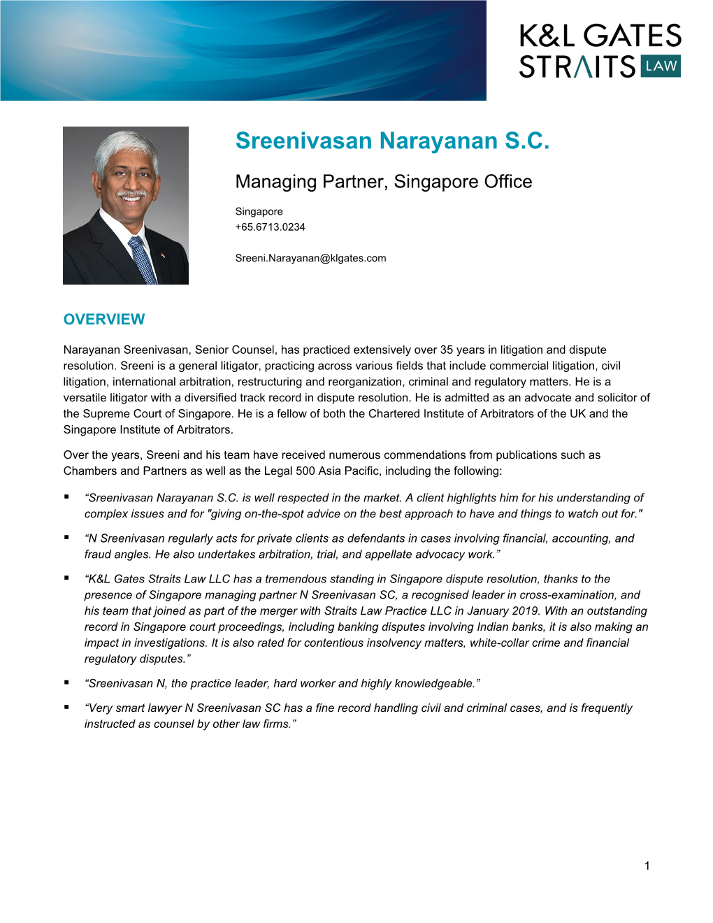 Sreenivasan Narayanan S.C