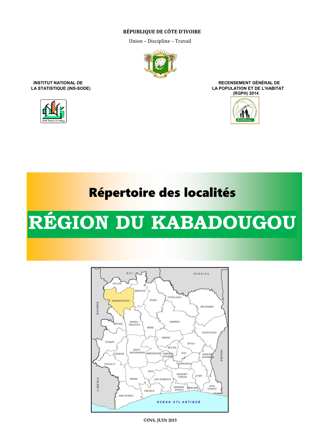 KABADOUGOU I AVANT-PROPOS