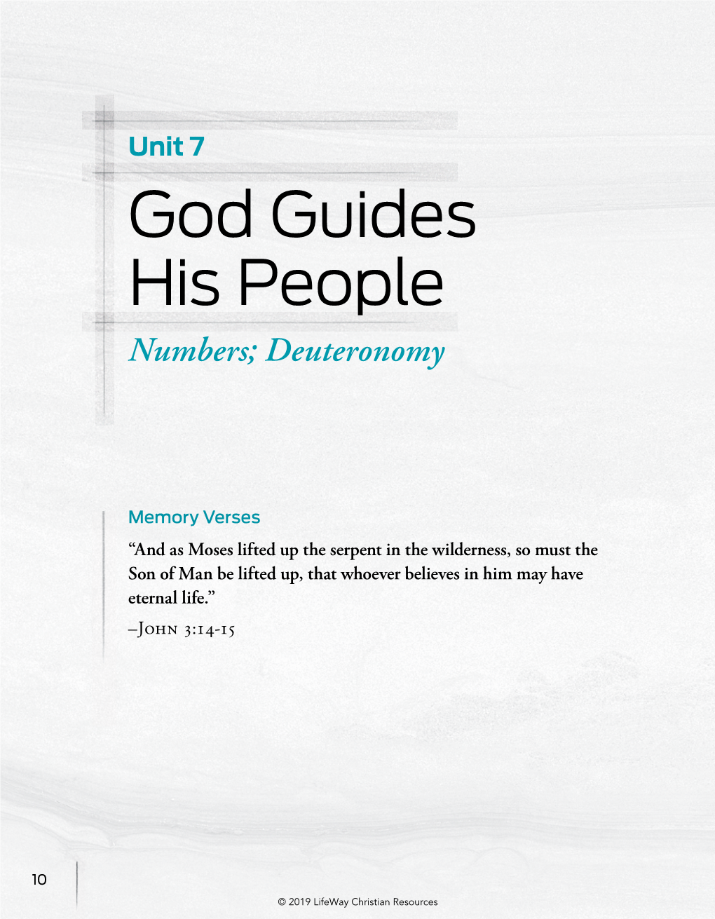 God Guides His People Numbers; Deuteronomy