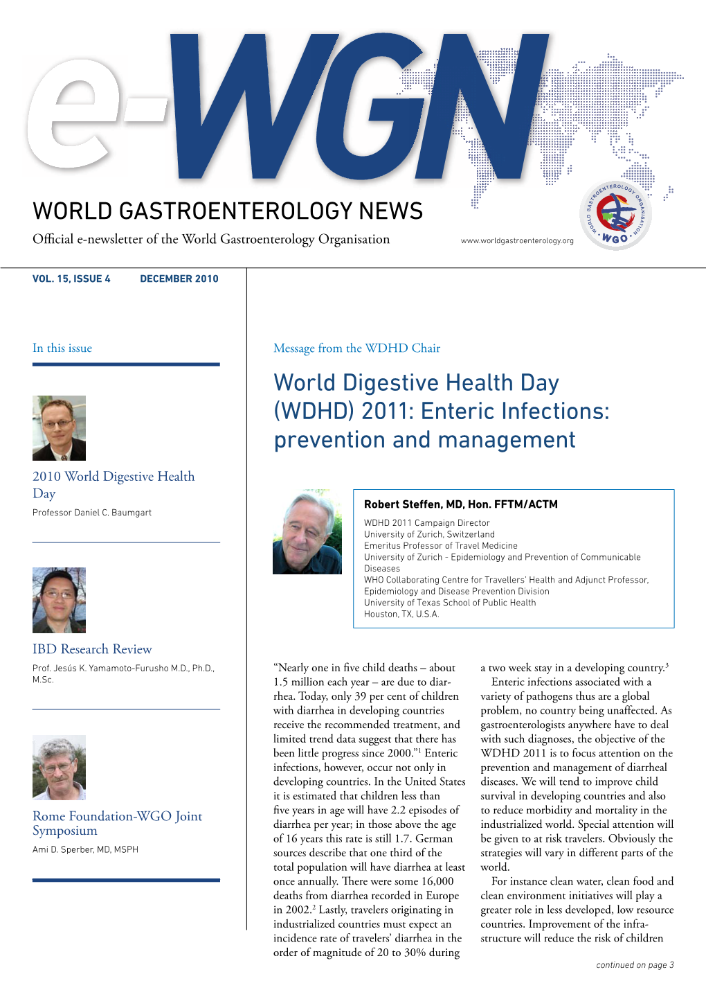 WORLD GASTROENTEROLOGY NEWS World Digestive Health Day