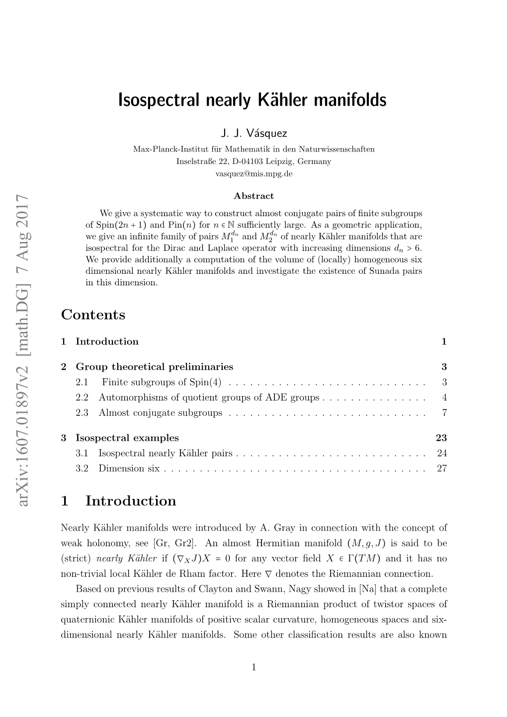 Isospectral Nearly Kähler Manifolds