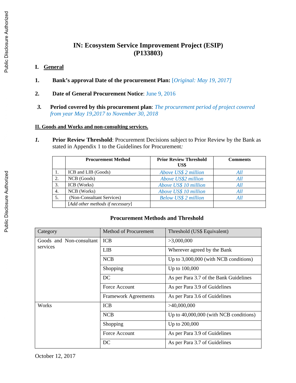 World Bank Document