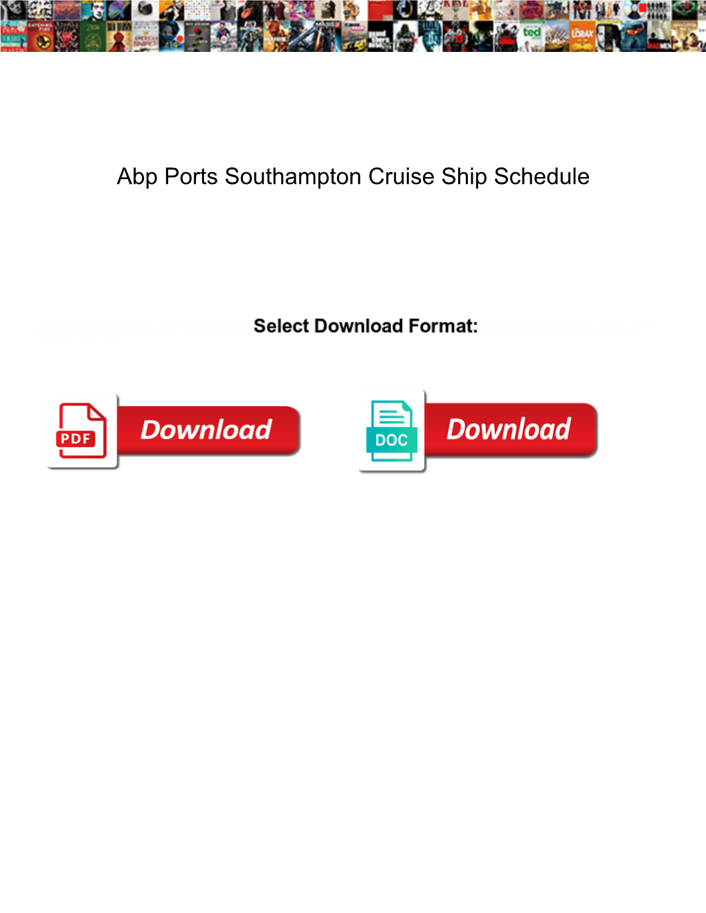 Abp Ports Southampton Cruise Ship Schedule