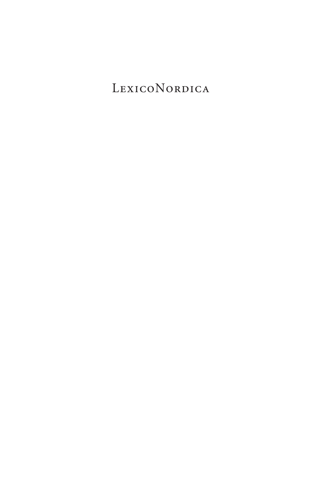 Lexiconordica 20 · 2013