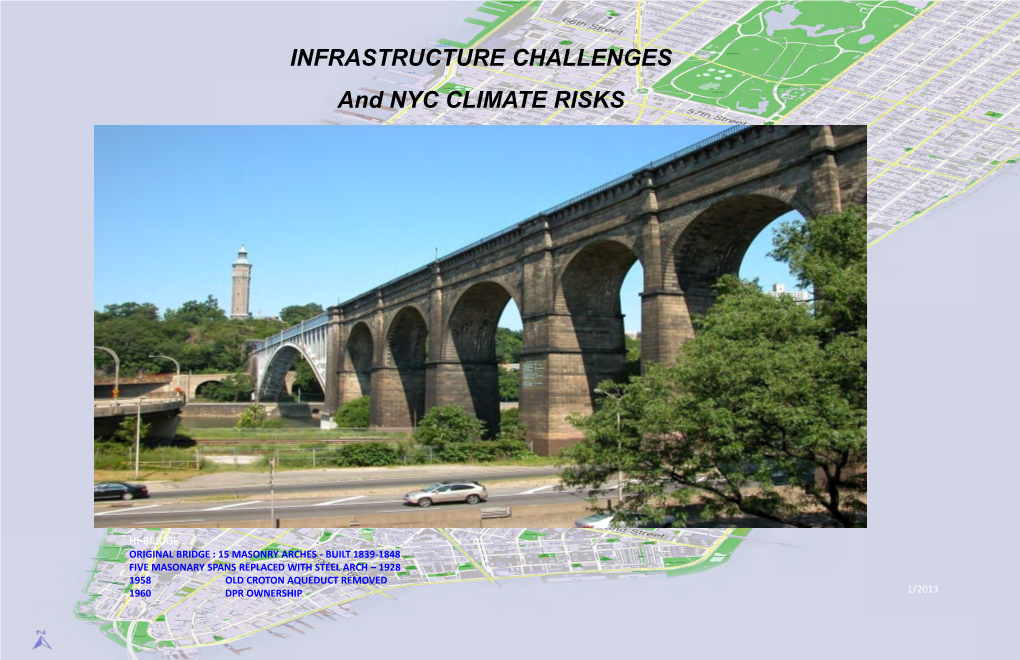 INFRASTRUCTURE CHALLENGES and NYC CLIMATE RISKS