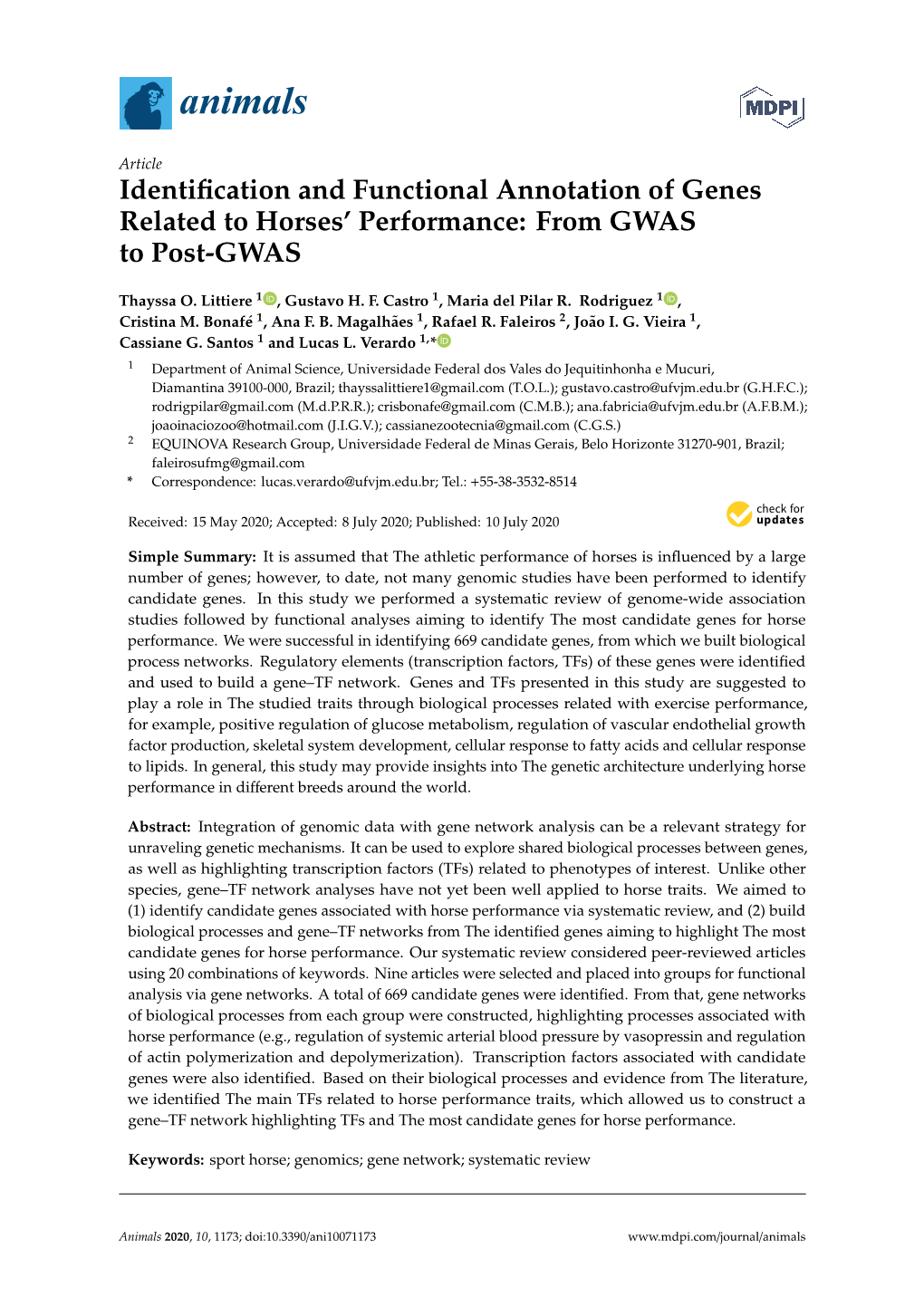 Identification and Functional Annotation of Genes