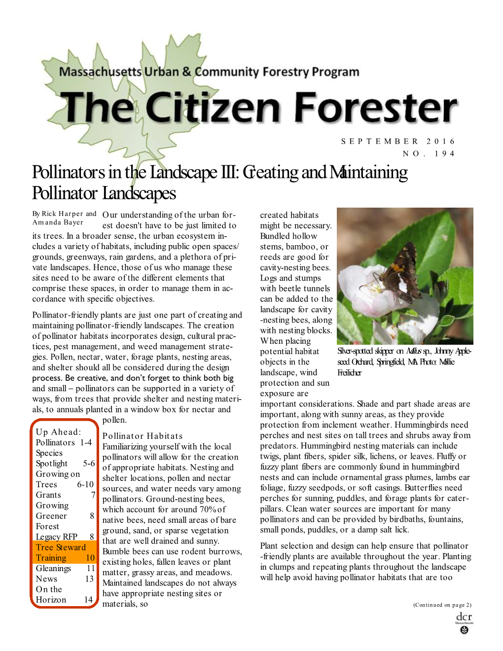 Open PDF File, 704.28 KB, for Citizen Forester September 2016