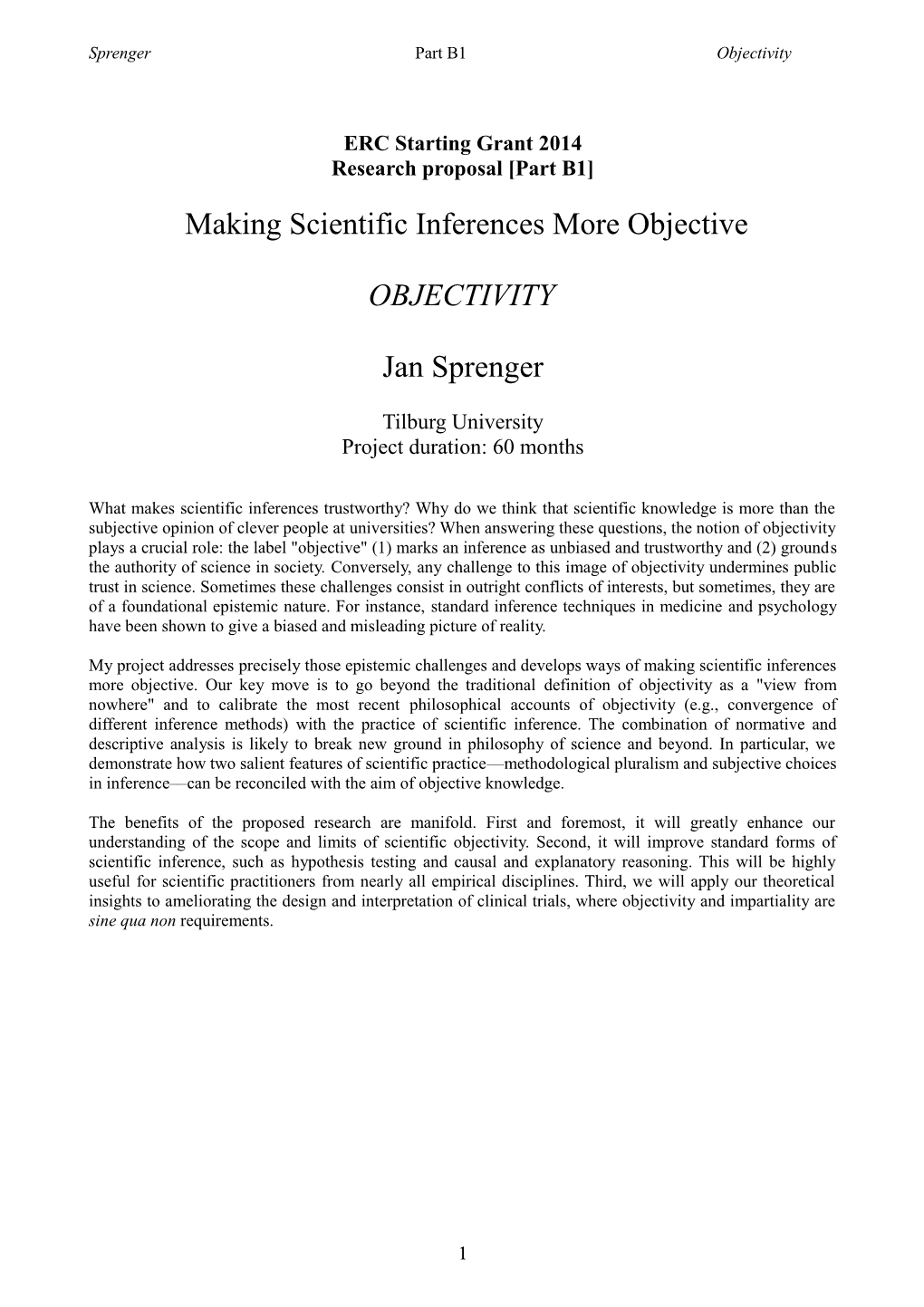 Making Scientific Inferences More Objective