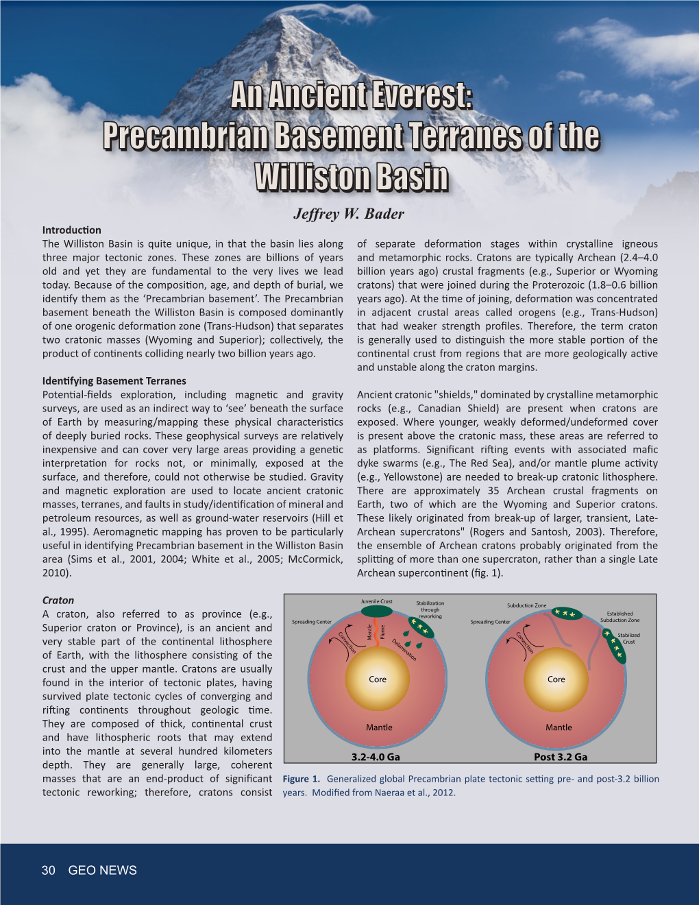 Precambrian Basement Terranes of the Williston Basin Jeffrey W