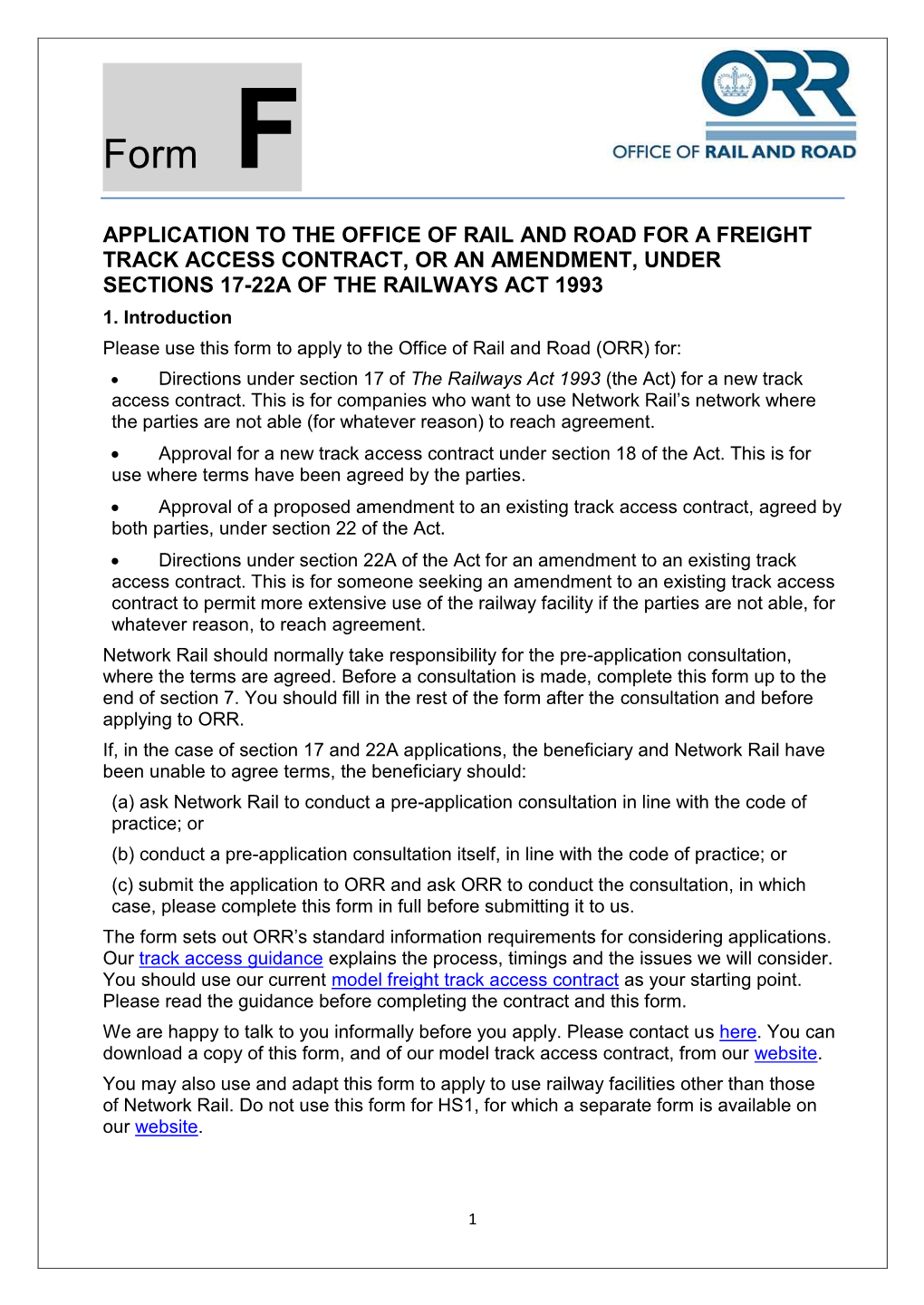 GB Railfreight 4Th SA Application Form