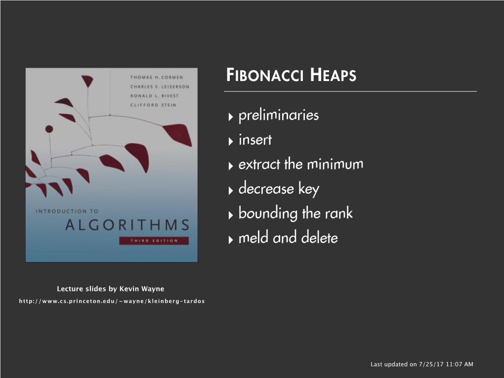 Fibonacci Heaps