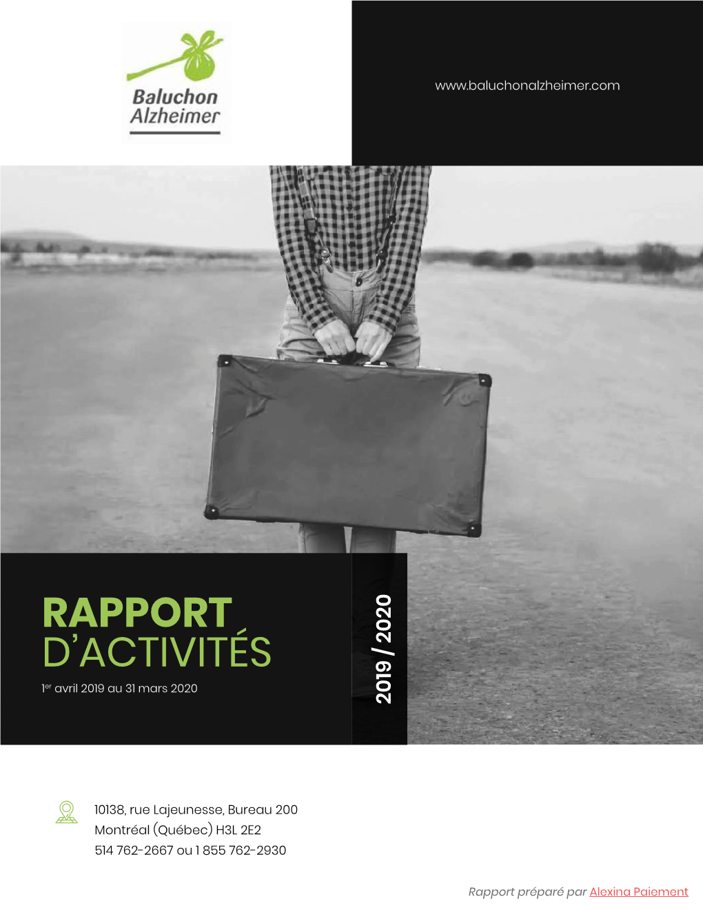 Rapport D'activités Baluchon Alzheimer 2019 2020