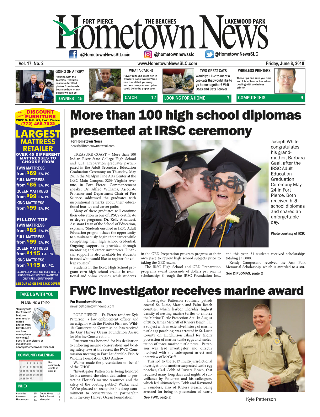 More Than 100 High School Diplomas Presented at IRSC Ceremony