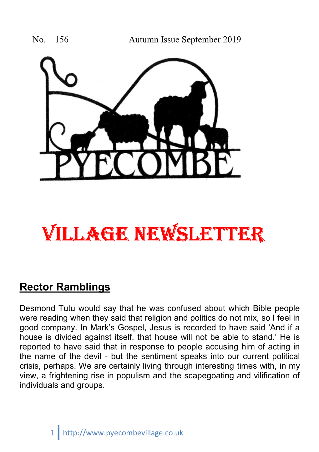 Village Newsletter