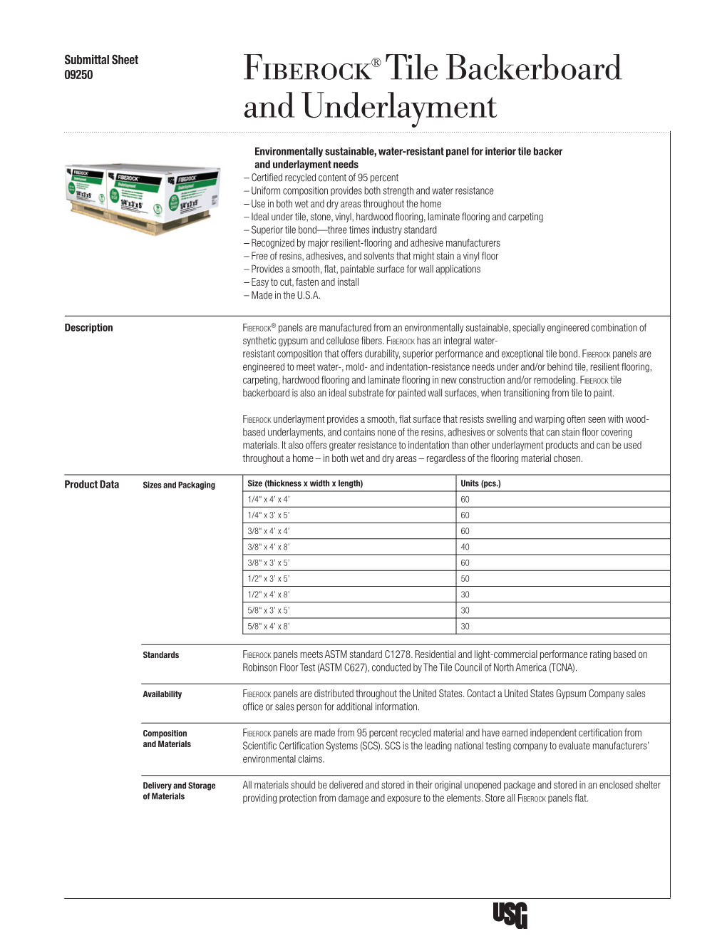 Fiberock® Tile Backerboard and Underlayment