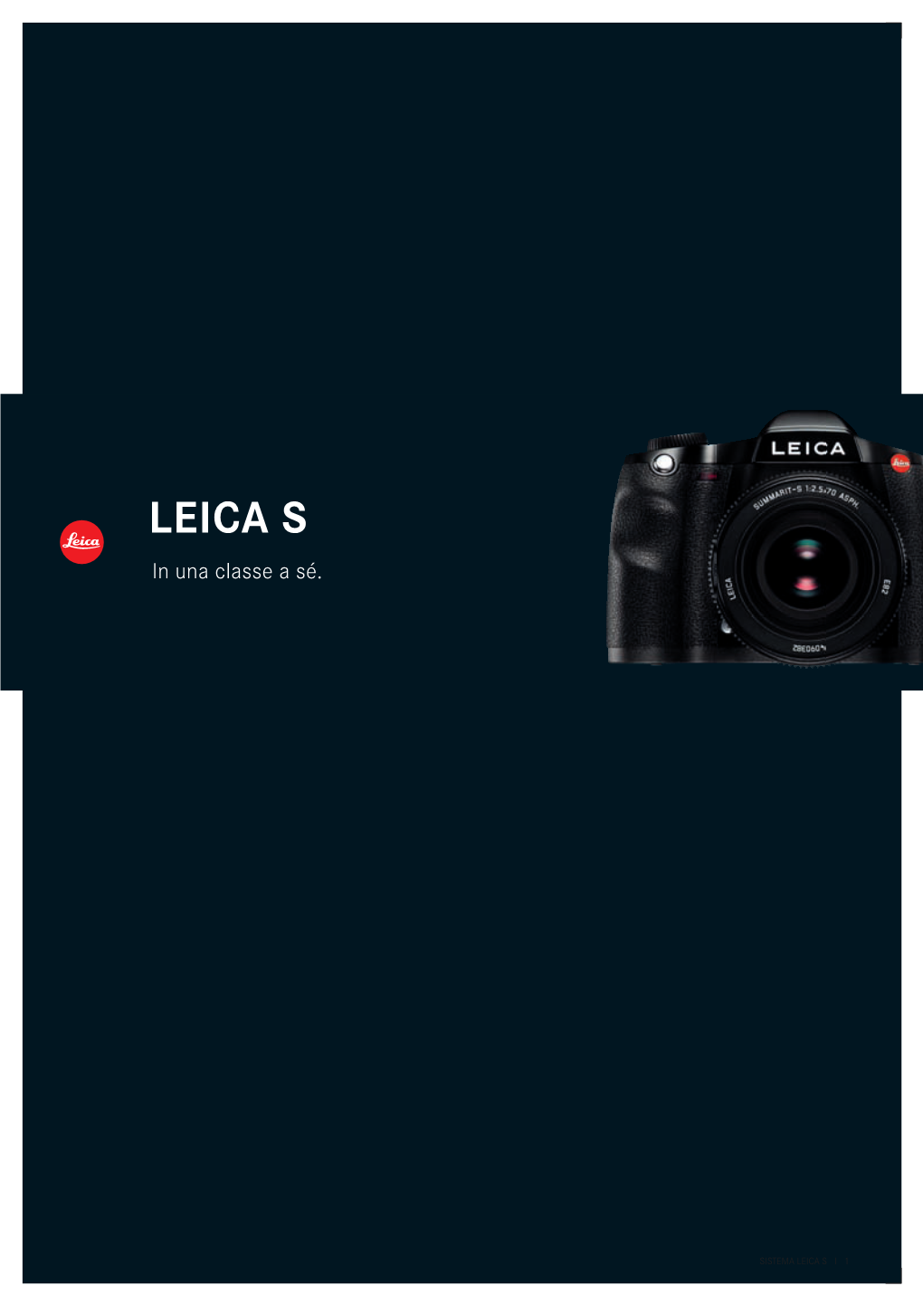 LEICA S in Una Classe a Sé