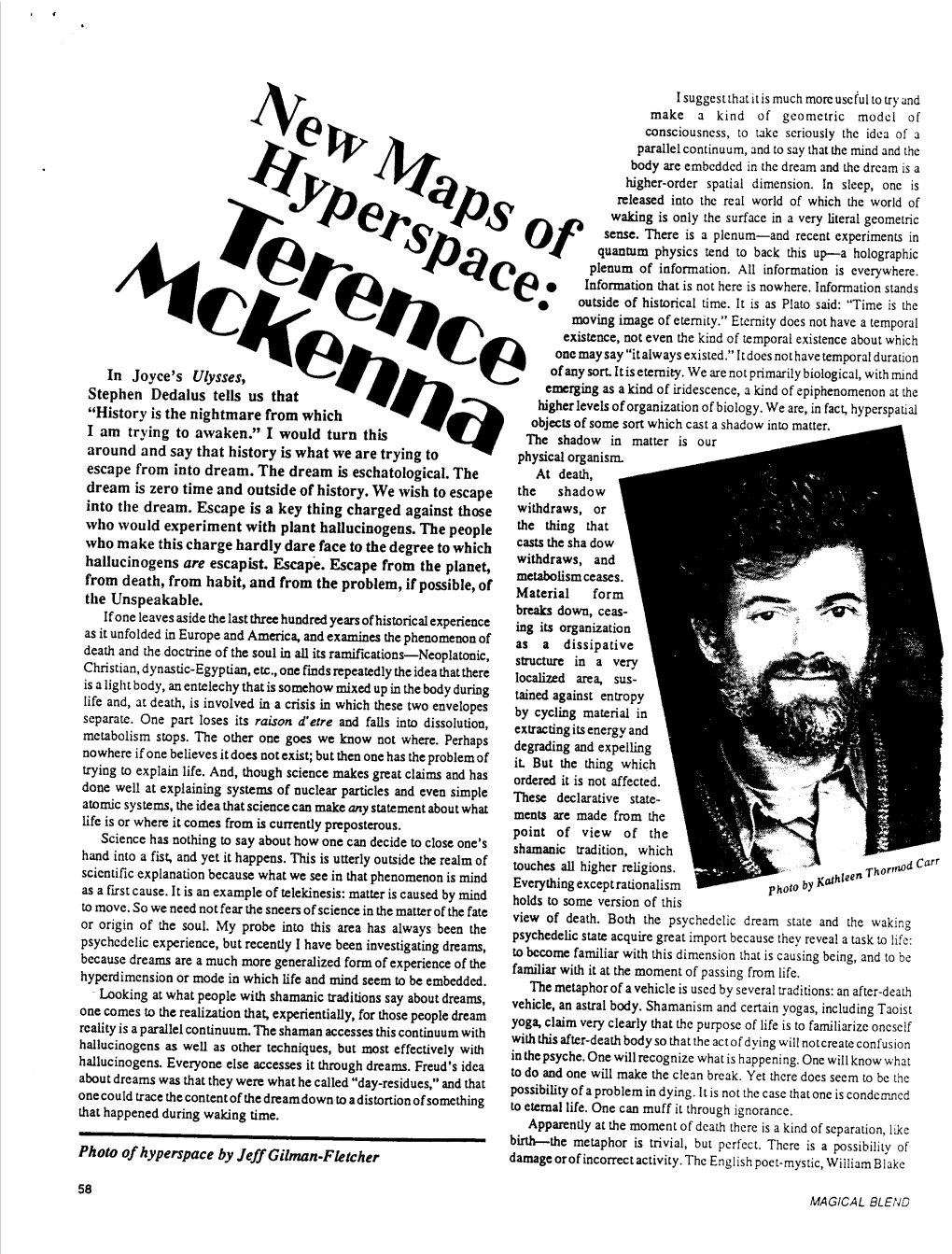 New Maps of Hyperspace : Terence Mckenna