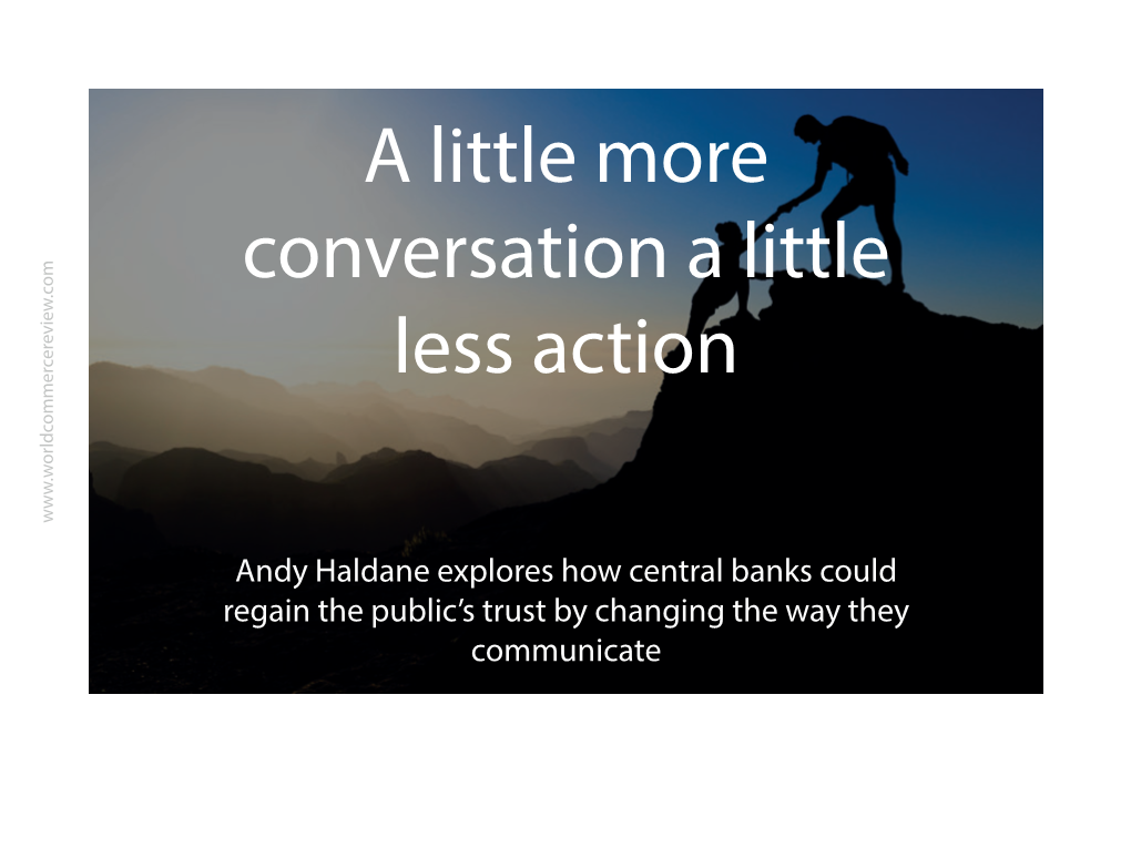 Andy Haldane Explores How Central Banks Could Regain the Public's Trust