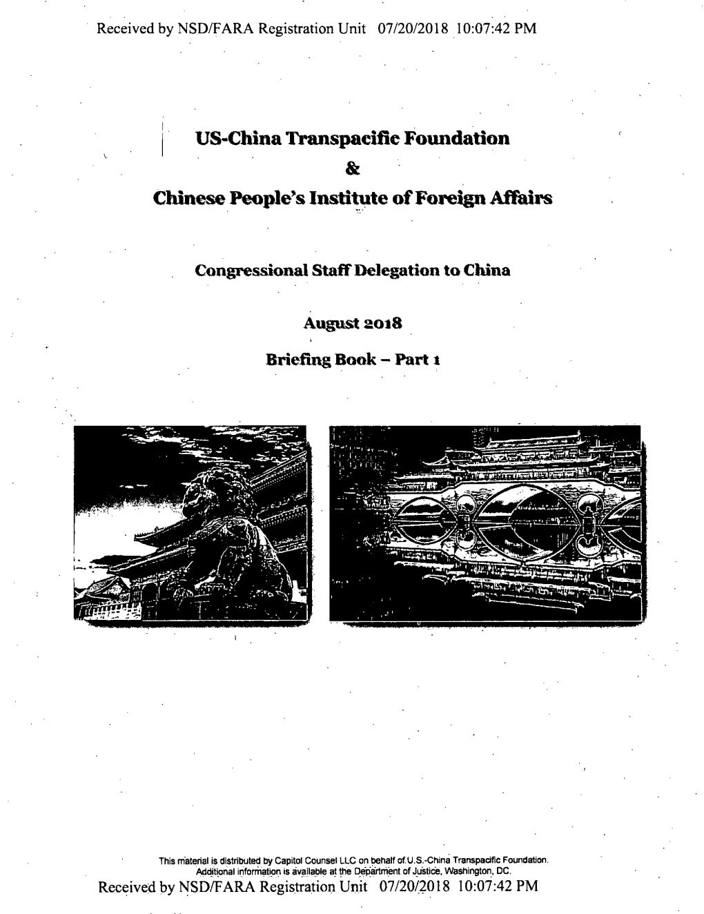 I US-China Transpacific Foundation & Chinese People's Lnsti~Te of Foreign Affairs