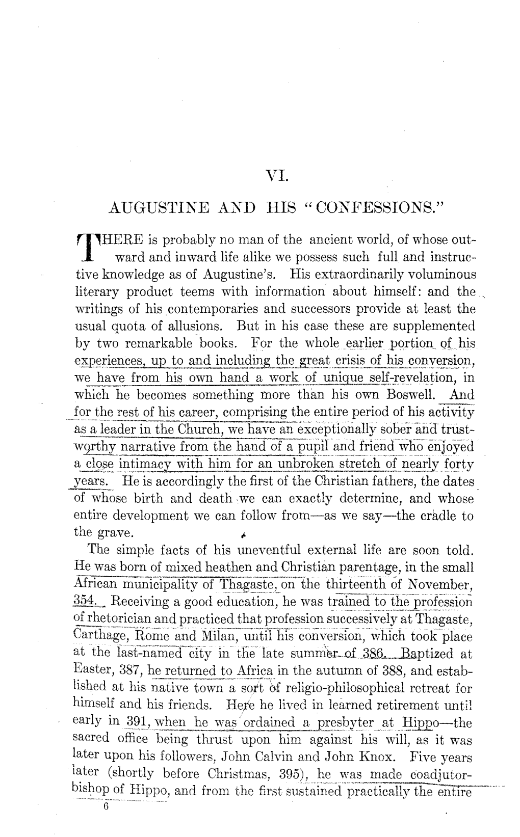 Augustine and His 'Confessions'