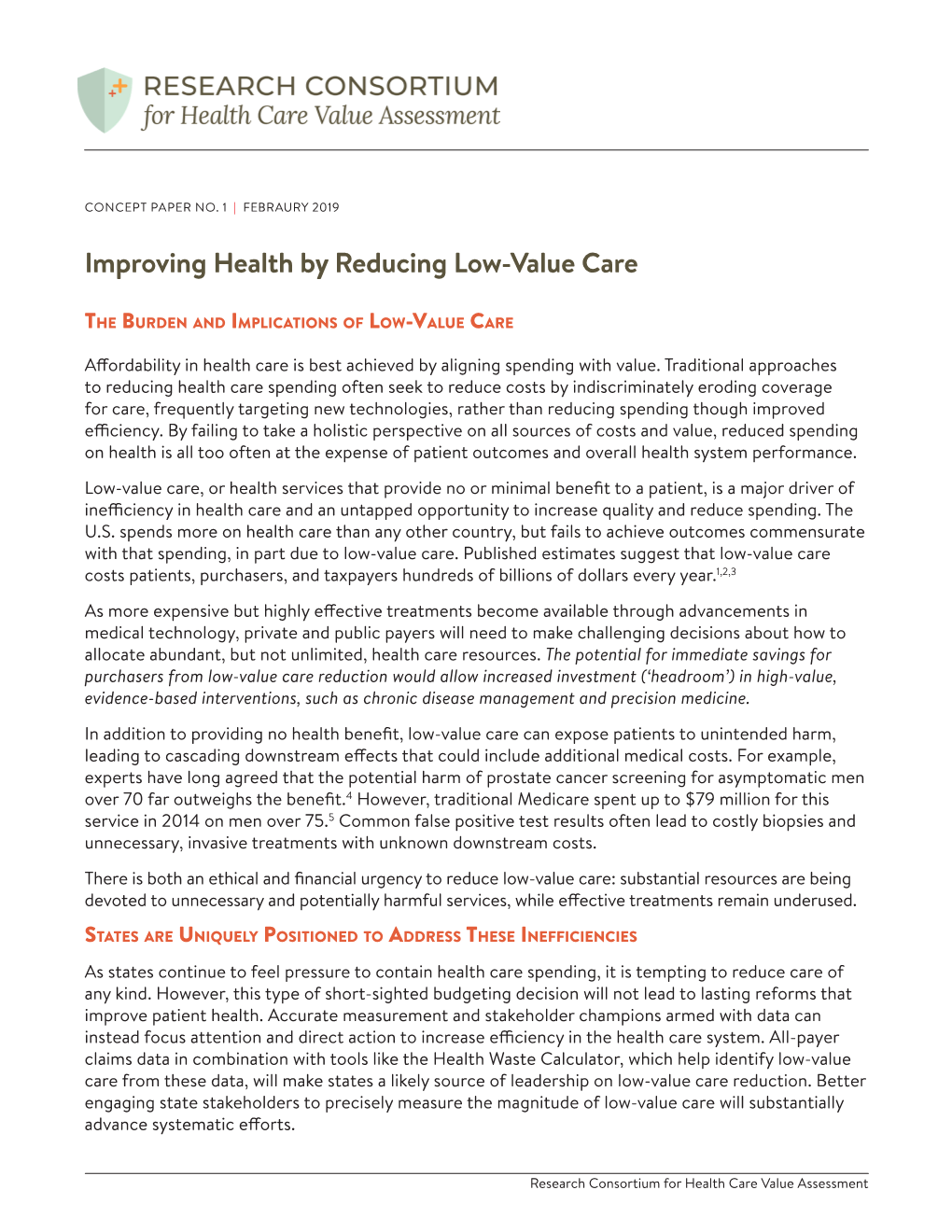 Improving Health by Reducing Low-Value Care