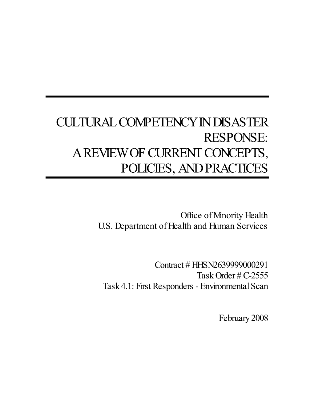 Cultural Competency in Disaster Response: a Review of Current Concepts, Policies, and Practices
