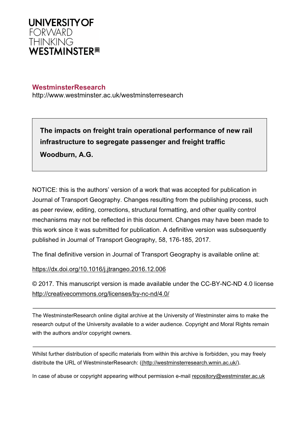 North Doncaster Chord Repository Version.Pdf