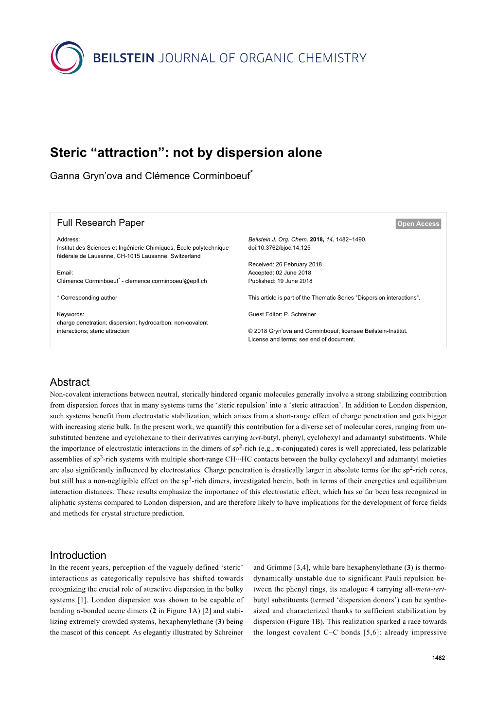 Steric “Attraction”: Not by Dispersion Alone