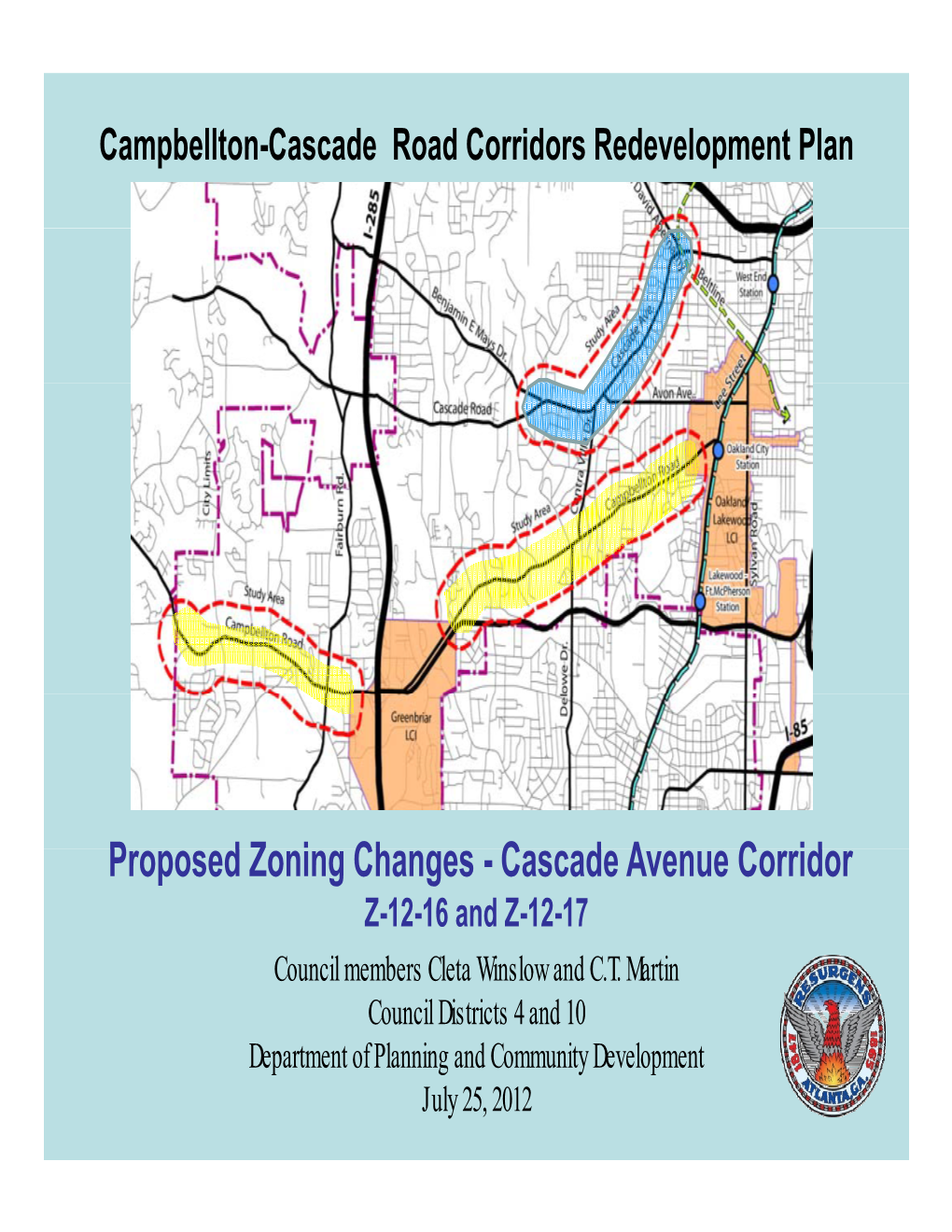 P D Z I Ch C D a C Id Proposed Zoning Changes