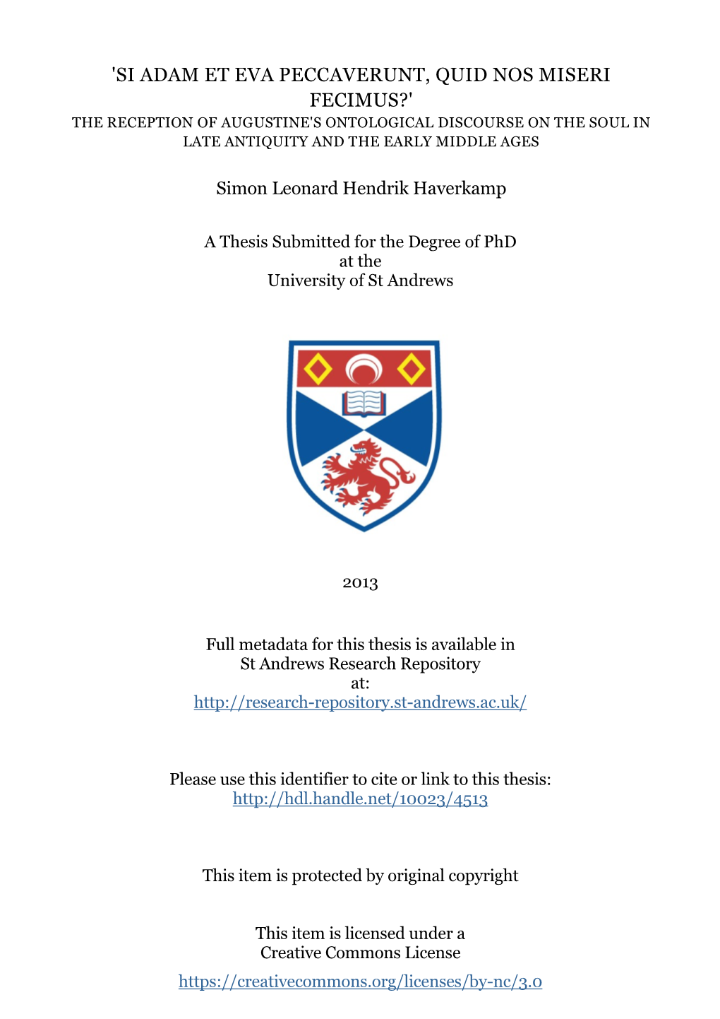 Simon L.H. Haverkamp Phd Thesis