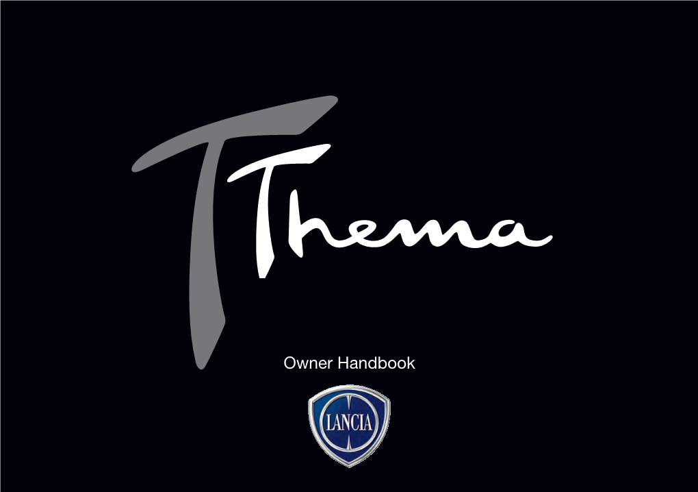 2014 Lancia Thema Owner's Manual