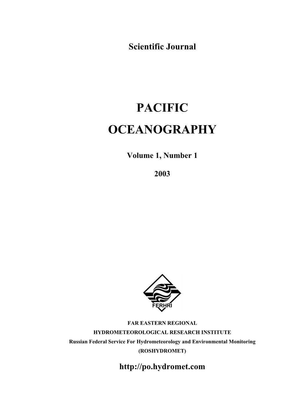 Pacific Oceanography