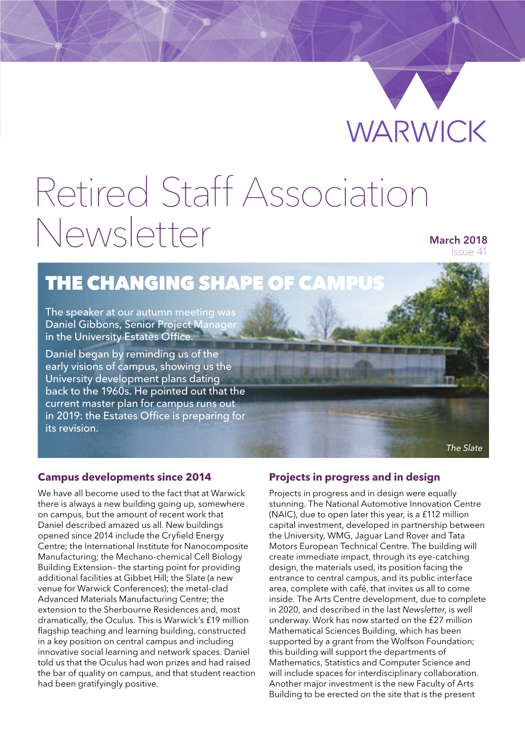 Retired Staff Association Newsletter