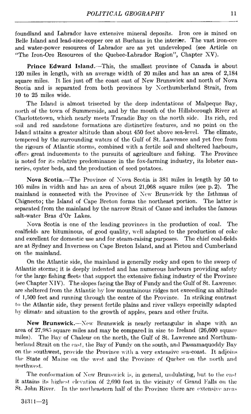 POLITICAL GEOGRAPHY 11 Foundland and Labrador Have