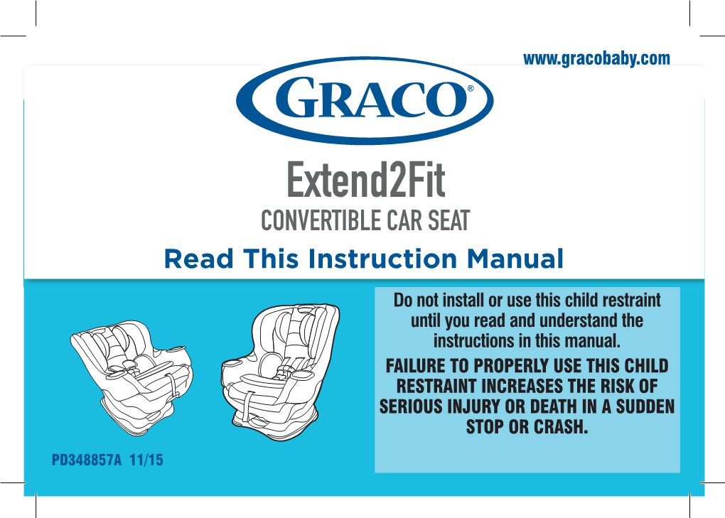 Extend2fit CONVERTIBLE CAR SEAT