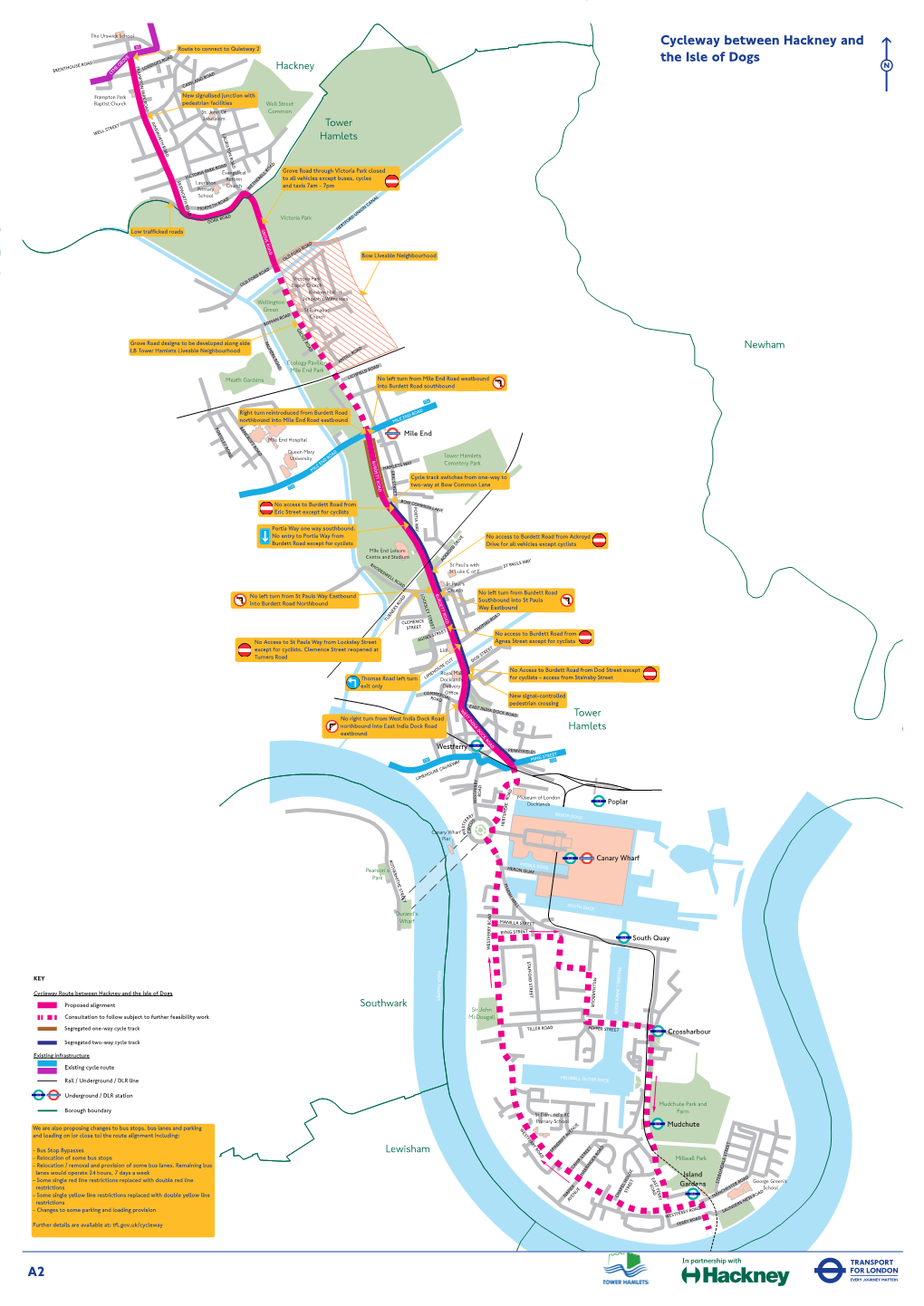 Cycleway Between Hackney and the Isle of Dogs-Overview-A2-Draft