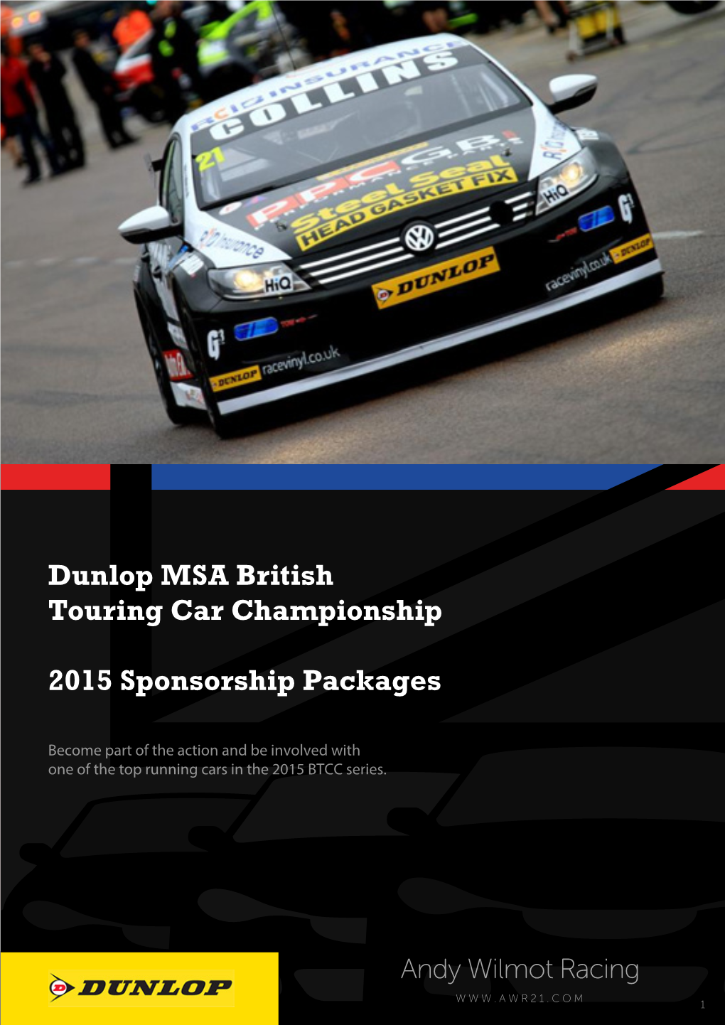 Dunlop MSA British Touring Car Championship 2015 Sponsorship