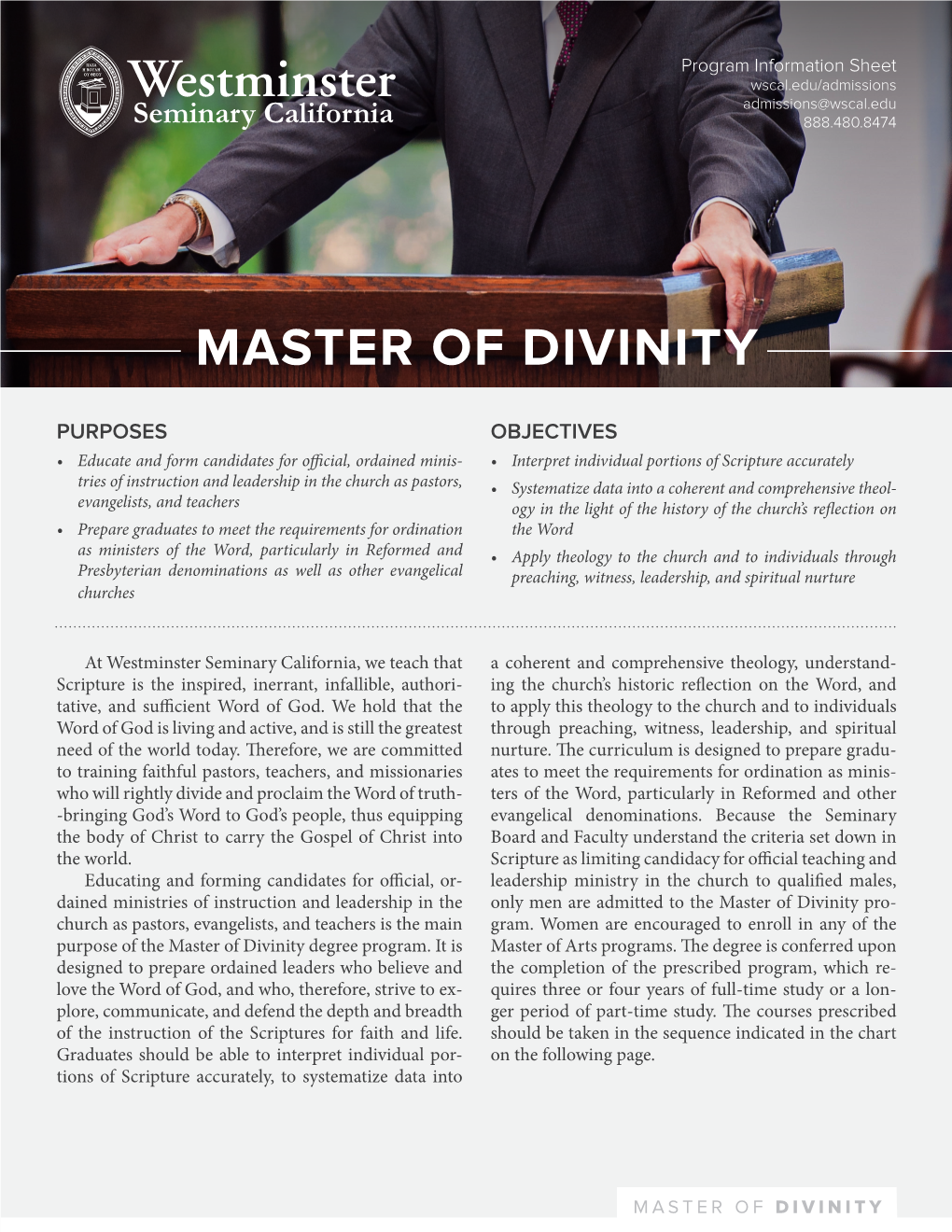 Master of Divinity