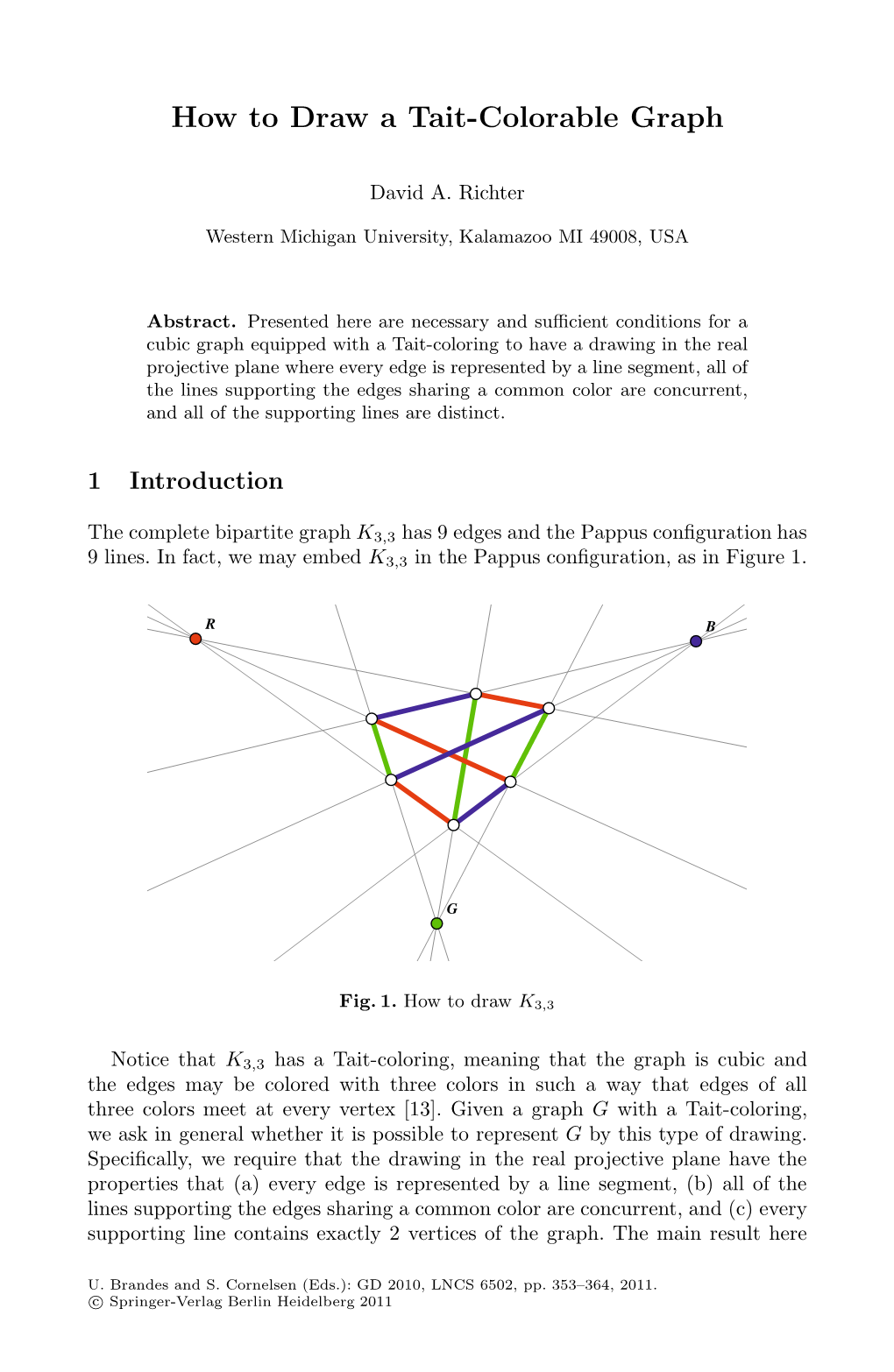 How to Draw a Tait-Colorable Graph 355