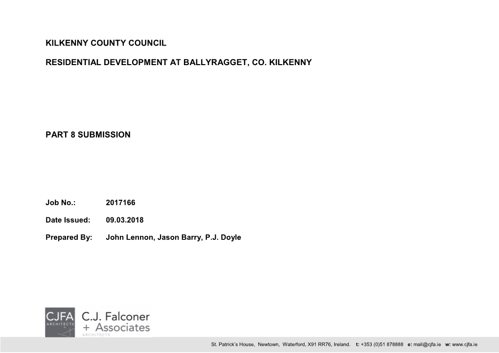 Kilkenny County Council Residential Development at Ballyragget, Co