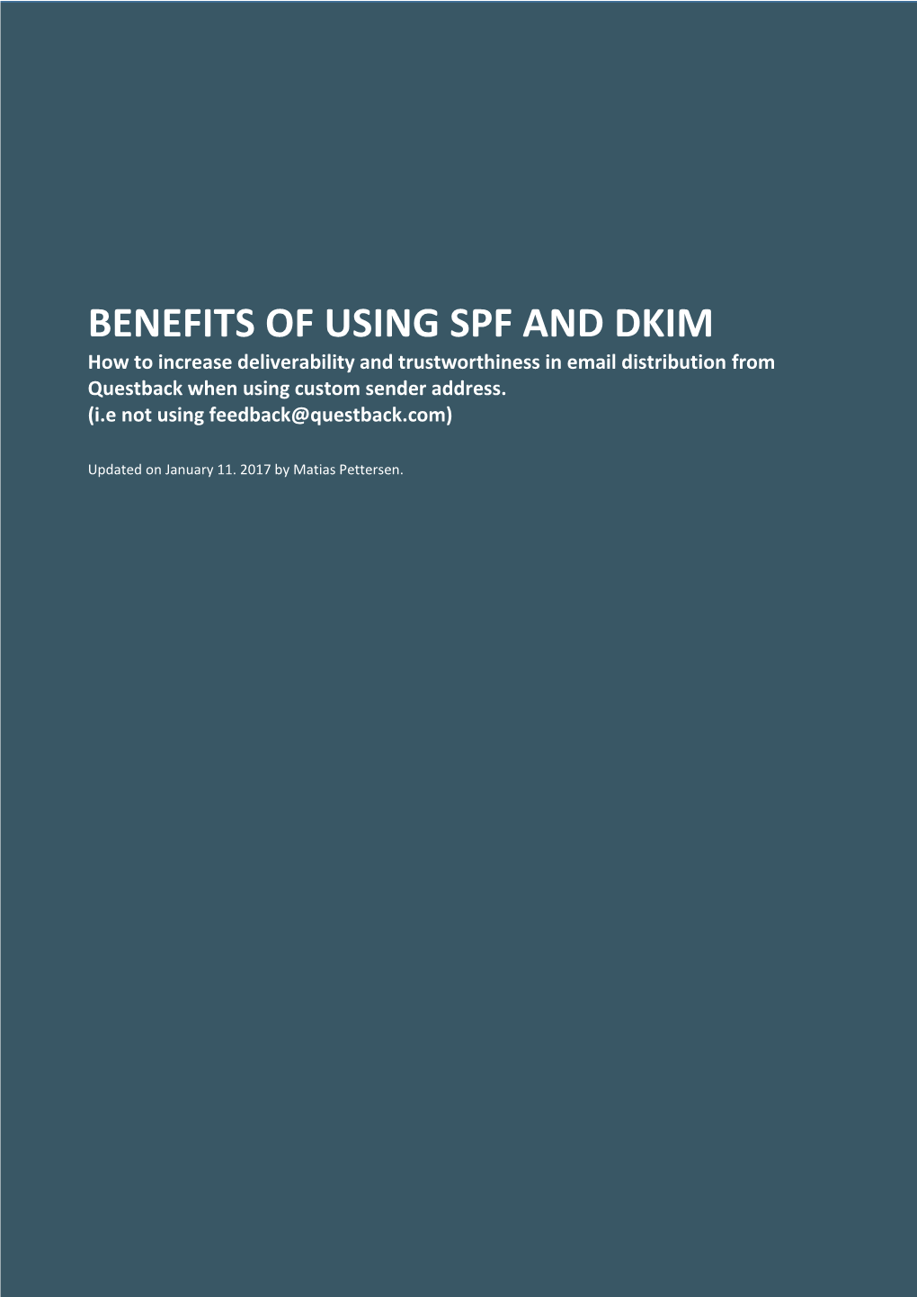 Benefits of Using SPF & DKIM