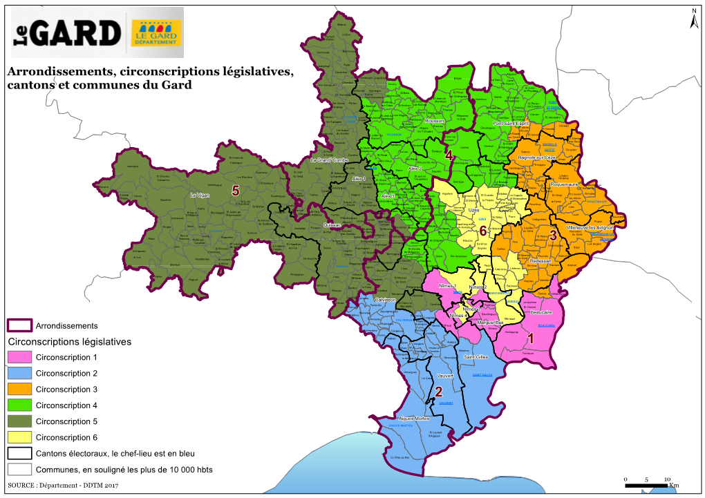 Arrondissements, Circonscriptions Législatives, Cantons Et