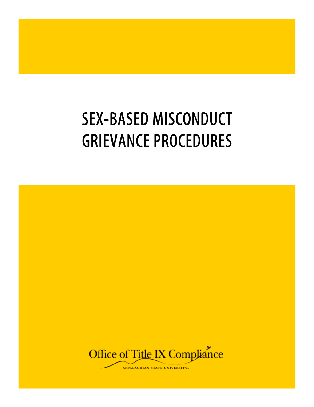 GRIEVANCE PROCEDURES Table of Contents