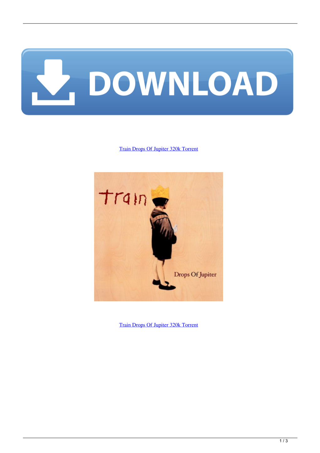 Train Drops of Jupiter 320K Torrent