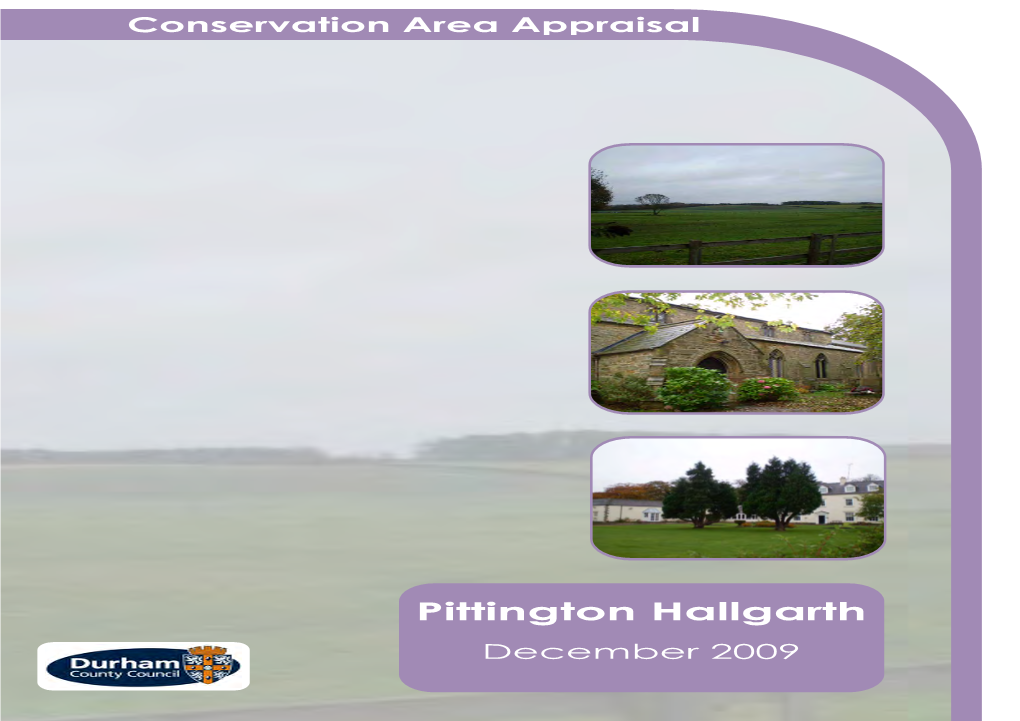 Pittington Hallgarth Conservation Area Appraisal